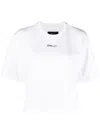 Polo Ralph Lauren Cropped-t-shirt Mit Logo In White