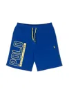 Polo Ralph Lauren Logo-print Drawstring Shorts In Blue