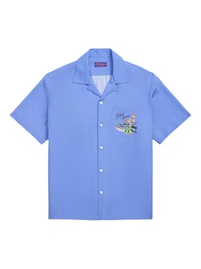 Ralph Lauren Logo-print Shirt In Blue