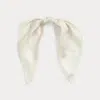 Ralph Lauren Logo-print Silk Square Scarf In Neutral