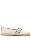 Ralph Lauren Logo-print Slip-on Espadrilles In Nude