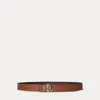 Ralph Lauren Logo Reversible Pebbled Leather Belt