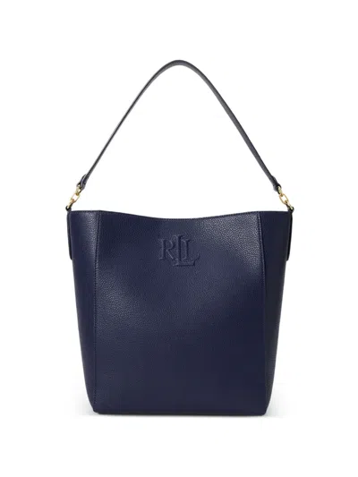Ralph Lauren Logo Satchel In Blue