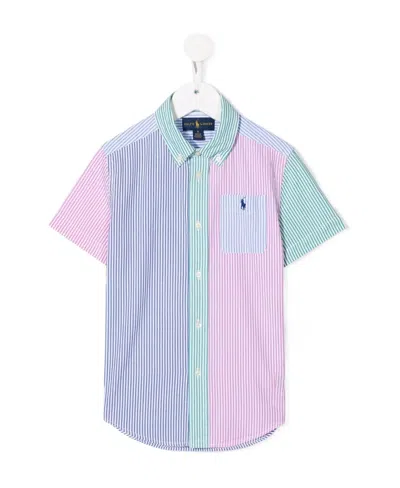 Polo Ralph Lauren Kids' Logo Shirt In Blue