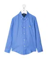 Polo Ralph Lauren Long-sleeved Shirt In Blue