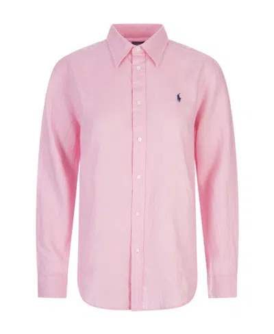 Ralph Lauren Logo Shirt In Pink