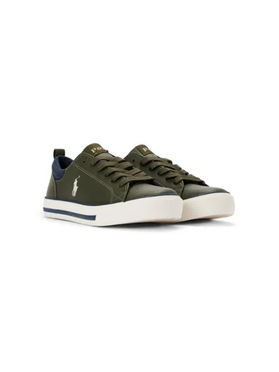 Polo Ralph Lauren Kids' Logo Trainers In Green