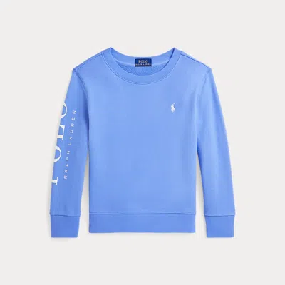 Ralph Lauren Kids' Logo Spa Terry Sweatshirt In Blue