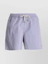 Ralph Lauren Logo Striped Boxer Shorts In Blue