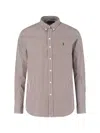 Ralph Lauren Logo Striped Shirt In Red