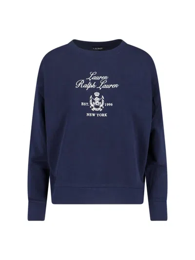 Ralph Lauren Logo Sweatshirt In Blue