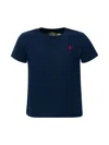 Polo Ralph Lauren Cotton Jersey Crewneck Tee In Blue