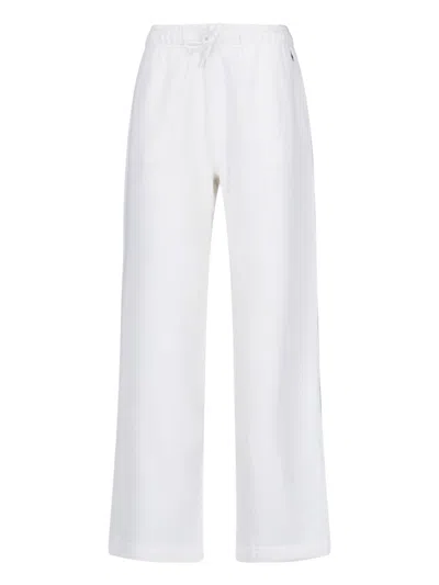 Ralph Lauren Logo Track Pants In White