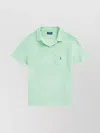 Ralph Lauren Polo Pony Terry Cloth-effect Polo Shirt In Green