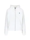 Ralph Lauren Logo Zip Sweatshirt In White