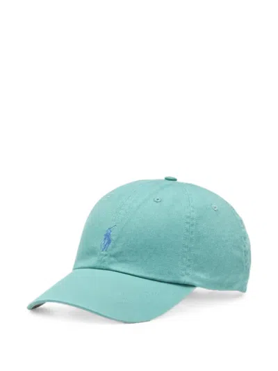 Ralph Lauren Logo-embroidered Cotton Cap In Green