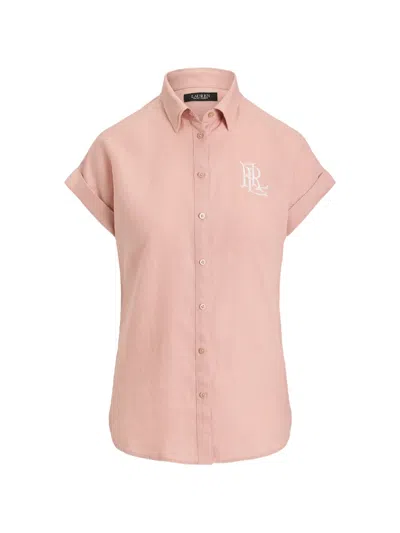 Ralph Lauren Logo-embroidered Shirt In Pink