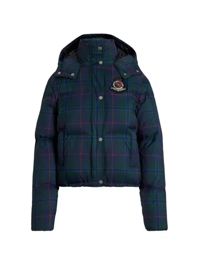 Ralph Lauren Logo-patch Puffer Jacket In Blue
