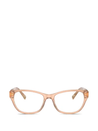 Ralph Lauren Logo-plaque Cat-eye Frame Glasses In Gold