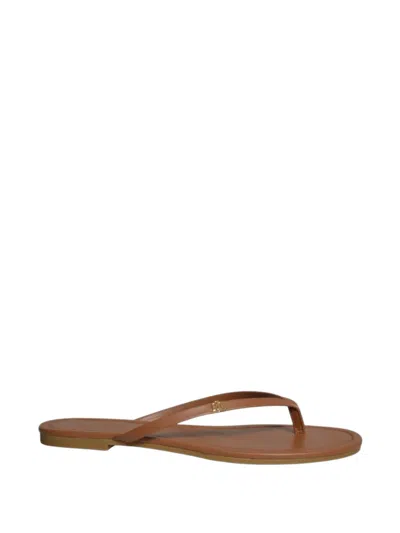 Ralph Lauren Logo-plaque Flip-flop Sandals In Multi
