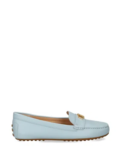 Ralph Lauren Logo-plaque Loafers In Blue