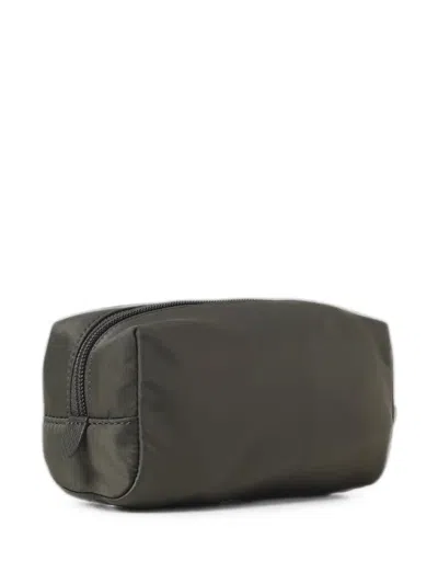 Ralph Lauren Logo-plaque Makeup Bag In Green