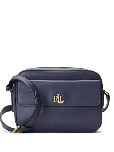 Ralph Lauren Logo-plaque Satchel Bag In Black