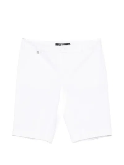 Ralph Lauren Logo-plaque Shorts In White