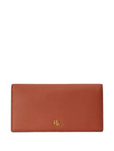 Ralph Lauren Logo-plaque Wallet In Red
