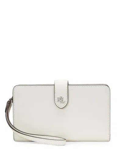 Ralph Lauren Logo-plaque Wristlet Wallet In White