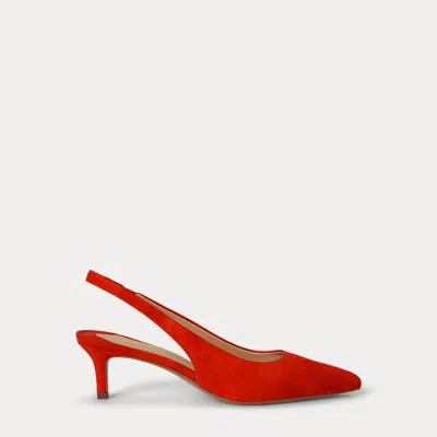 Ralph Lauren Lolah Ii Suede Slingback Pump