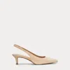Ralph Lauren Lolah Ii Suede Slingback Pump In Sand Dune