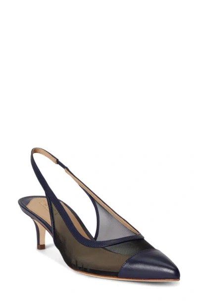 Ralph Lauren Lolah Slingback Pump In Blue