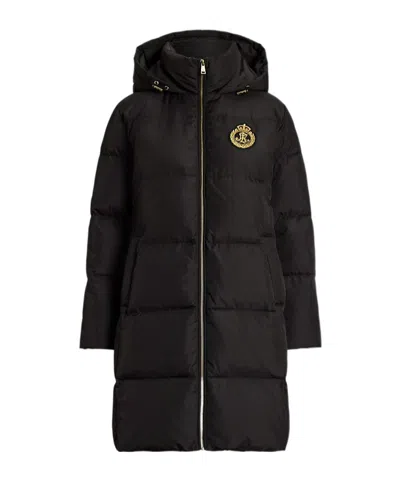 Ralph Lauren Long Down Jacket In Black