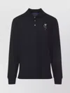 Ralph Lauren Long Sleeve Bear Cardigan With Ribbed Cuffs In Black