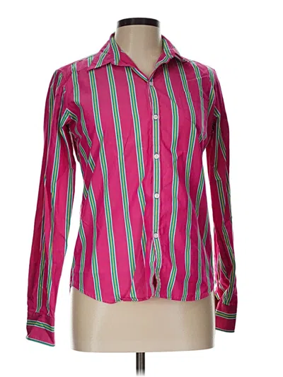 Pre-owned Ralph Lauren Long Sleeve Blouse In Pink
