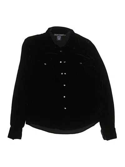 Pre-owned Ralph Lauren Kids' Long Sleeve Button Down Shirt In Black