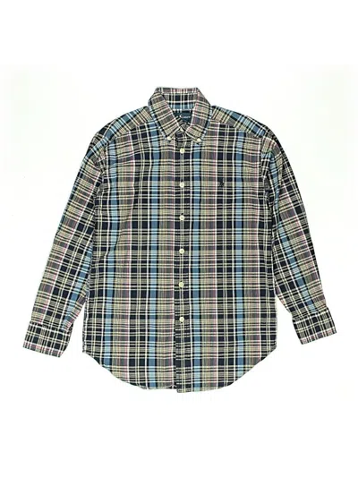 Pre-owned Ralph Lauren Kids' Long Sleeve Button Down Shirt In Blue