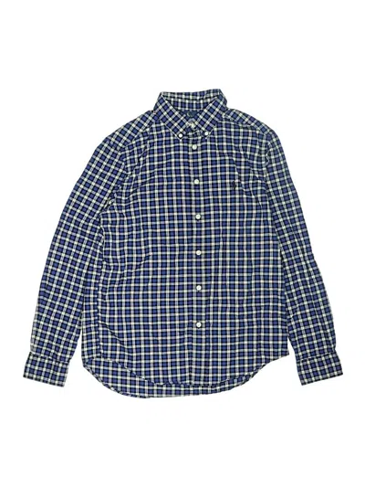 Pre-owned Ralph Lauren Kids' Long Sleeve Button Down Shirt In Blue