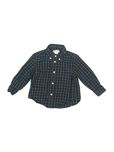 Pre-owned Ralph Lauren Babies' Long Sleeve Button Down Shirt In Blue