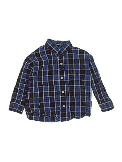 Pre-owned Ralph Lauren Kids' Long Sleeve Button Down Shirt In Blue
