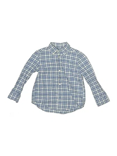Pre-owned Ralph Lauren Kids' Long Sleeve Button Down Shirt In Blue
