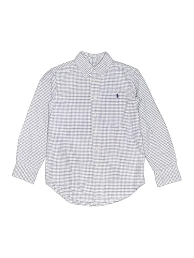 Pre-owned Ralph Lauren Kids' Long Sleeve Button Down Shirt In Blue