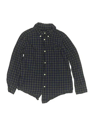 Pre-owned Ralph Lauren Kids' Long Sleeve Button Down Shirt In Green