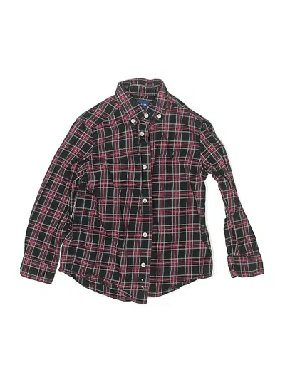 Pre-owned Ralph Lauren Kids' Long Sleeve Button Down Shirt In Red