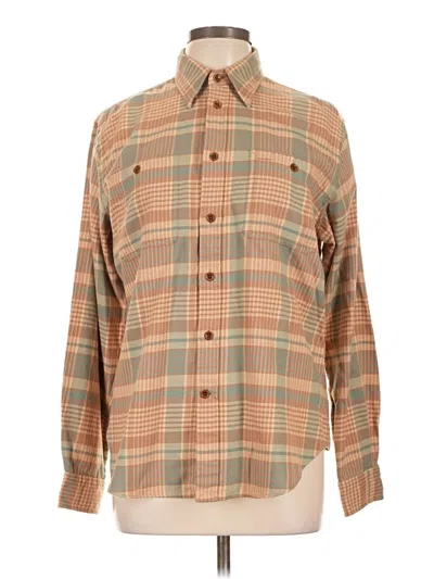 Pre-owned Ralph Lauren Long Sleeve Button Down Shirt In Tan