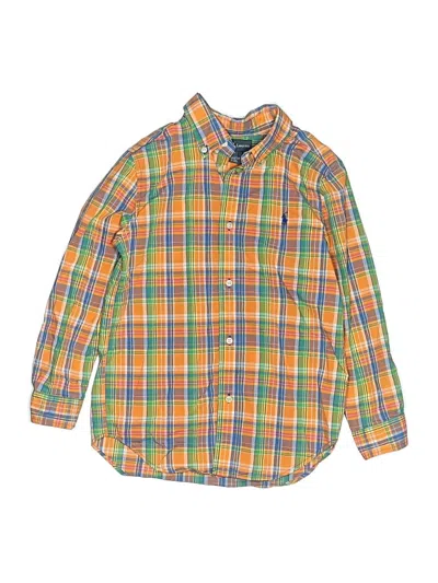 Pre-owned Ralph Lauren Kids' Long Sleeve Button Down Shirt In Yellow
