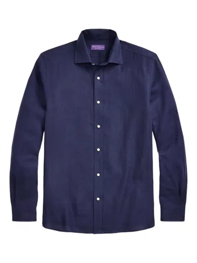 Ralph Lauren Long-sleeve Button-up Shirt In Blue
