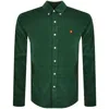 RALPH LAUREN RALPH LAUREN LONG SLEEVE CORDUROY SHIRT GREEN