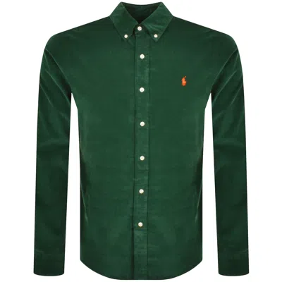 Ralph Lauren Long Sleeve Corduroy Shirt Green